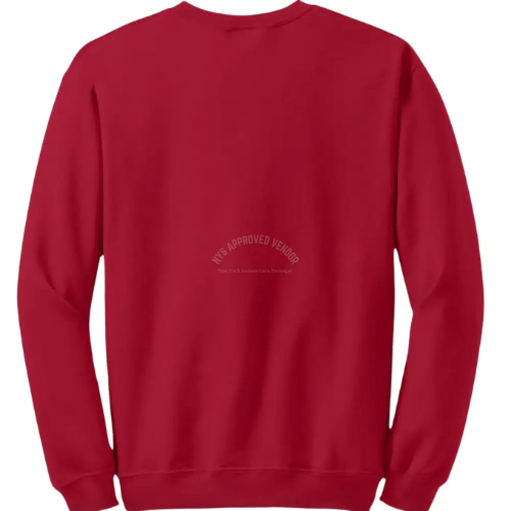 Sweatshirt 100% Cotton (Red) L Sweatshirt