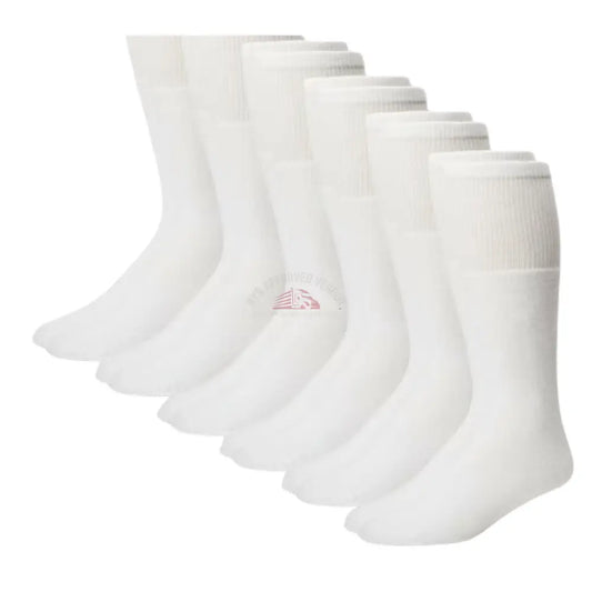 Tube Sport Cushion Socks 6pk (White) Tube Socks